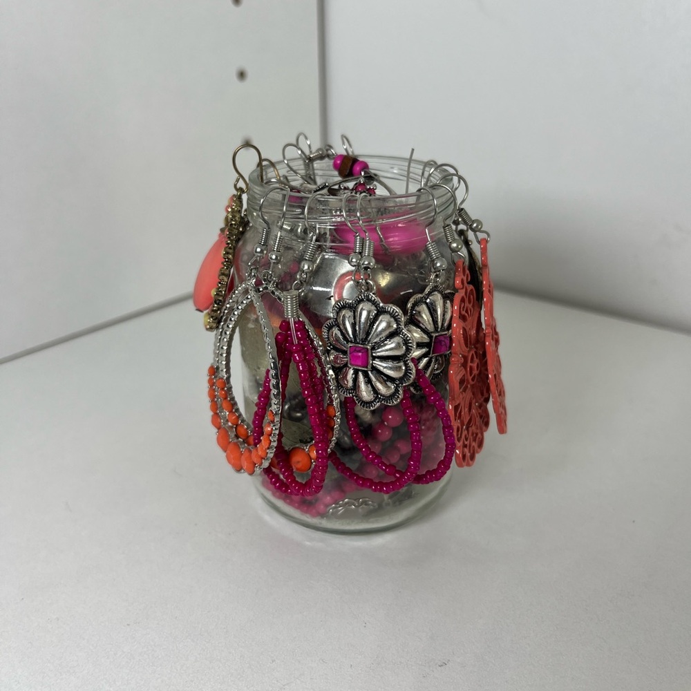 Jewelry Jar Pink Themed‎